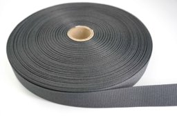 Picture of 50m Rolle Ripsband / Einfassband aus Polyester - 20mm breit - dunkelgrau
