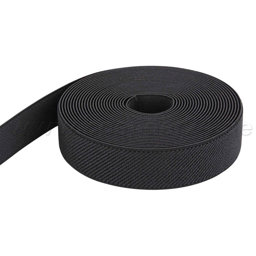 Picture of 1m elastic webbing - color: black - 25mm wide