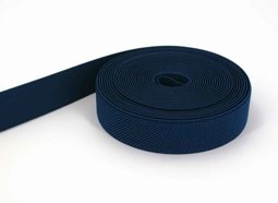 Picture of 1m elastic webbing - colour: dark blue - 25mm wide