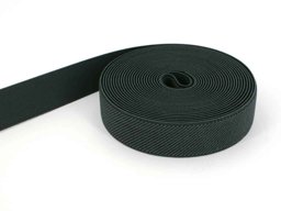 Picture of 1m elastic webbing - colour: dark grey - 25mm wide