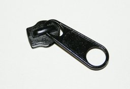 Picture of Slider for slide fastener with 8mm rail, color: black - 10 pieces