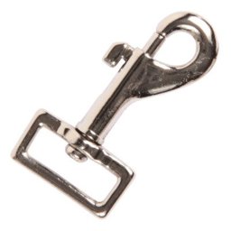 Picture of bolt carabiner small made of zinc die-casting, nickel-plated, for 20mm webbing - 1 piece