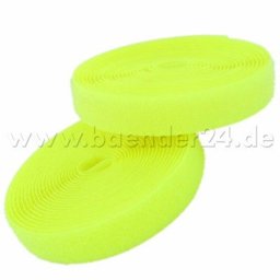 Picture of 4m Velcro (Velcro & Hook) 20mm wide, color: neon yellow - for sewing