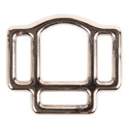 Picture of head collar ring made of malleable cast iron with 3 loops for 25mm wide webbing - 1 piece