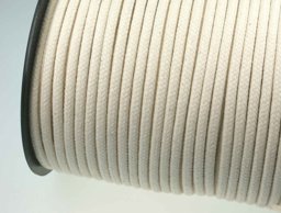 Picture of cotton cord / piping braid - 4mm - creamy white - 100m spool