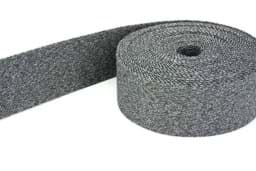 Picture of 50m belt strap / bags webbing - colour: dark grey melange - 40mm wide