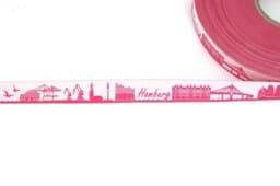 Picture of SKYLINE webbing - 16mm wide - HAMBURG Elphi pink/white