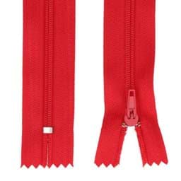 Picture of 25 zippers 3mm - 18cm long - color: red