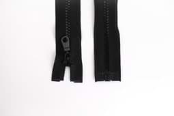 Picture of zipper for jackets separable - 70cm long - colour: black - 10 pieces