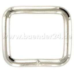 Picture of square ring, welded, made of 5mm thick steel - nickel-plated - 50mm outlet - 1 piece