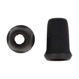 Picture of cord ends - for cords up to 4mm thickness - black - 10 pieces