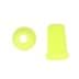 Picture of cord end - for cords up to 4mm thickness - neon yellow - 10 pieces