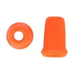 Picture of cord end - for cords up to 4mm thickness - neon orange - 10 pieces