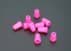 Picture of cord end - for cords up to 4mm thickness - neon pink - 10 pieces