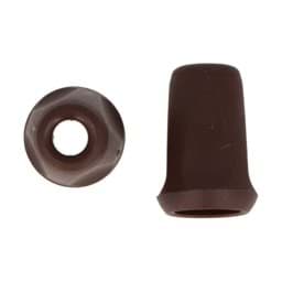 Picture of cord end - for cords up to 4mm thickness - dark brown - 10 pieces
