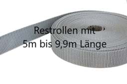 Picture of Restpostenbox 20mm breites PP-Gurtband 1,4mm stark, 25m - silbergrau (UV)
