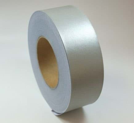 Picture of 50m reflecting ribbon / webbing 50mm wide - silver - for sewing