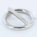 Picture of 20mm ring with bar (inner measurement) - welded made of steel - nickel-plated - 1 piece