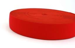 Picture of elastic webbing - 40mm wide - color: red - 3m roll