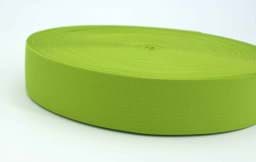Picture of elastic webbing - 40mm wide - color: lime - 3m roll