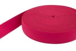 Picture of elastic webbing - 40mm wide - 1,4mm thick - colour: pink - 3m roll