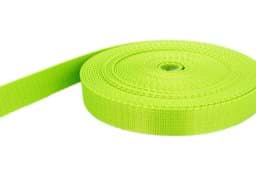 Picture of 10m PP webbing - 20mm width - 2mm thick - lime (UV)