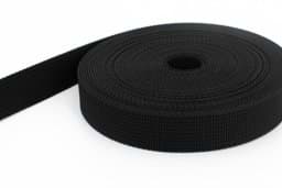Picture of 50m PP webbing - 15mm width - 1,8mm thick - black (UV)