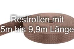 Picture of Restpostenbox 10mm breites PP-Gurtband 1,4mm stark, 25m - hellbraun (UV)