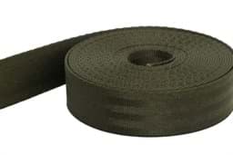 Picture of 1m safety belt - khaki - polyamide, 25mm wide - loadable up to 1t