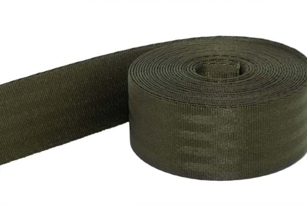Picture of 1m Sicherheitsgurtband khaki aus Polyamid, 48mm breit - bis 2t belastbar