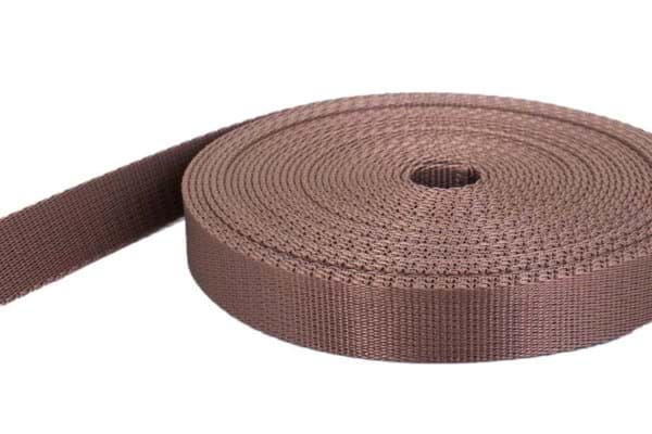 Picture of 50m PP webbing - 25mm width - 2mm thick - light brown (UV)