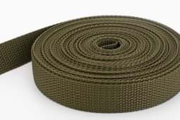 Picture of 50m PP webbing - 25mm width - 1,2mm thick - khaki (UV)