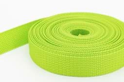 Picture of 50m PP webbing - 25mm width - 1,2mm thick - lime (UV)
