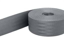 Picture of 50m safety belt - dark gray - polyamide, 38mm wide - loadable up to 1,5t