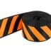 Picture of 5m webbing with stripes - 39mm wide - black/orange