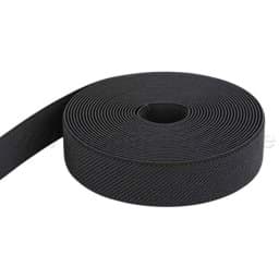 Picture of 4m  roll elastic webbing - color: black - 25mm wide