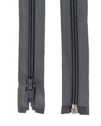 Picture of zipper separable - 25cm long - colour: dark grey - 10 pieces