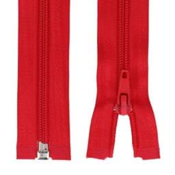 Picture of zipper separable - 25cm long - colour: red - 10 pieces