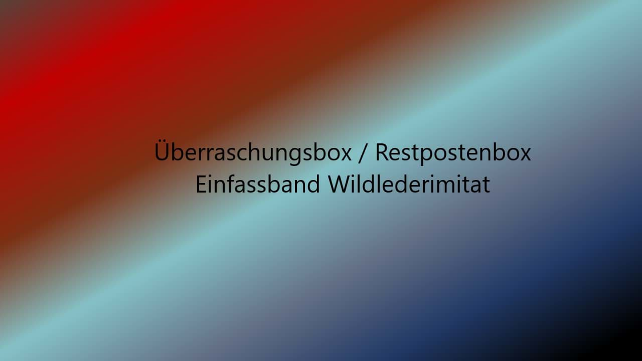 Picture of Überraschungsbox Einfassband Wildlederimitat - versch. Farben - 12m