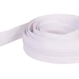 Picture of 5m zip fastener, 3mm strip, Color: white
