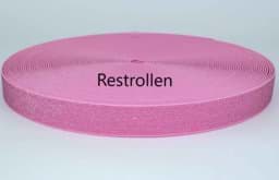 Picture of elastic webbing with glitter - colour: rose - 25mm wide - 3m length
