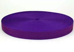 Picture of elastic webbing with glitter - colour: lilac - 25mm wide - 3m length