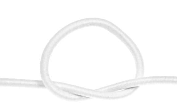 Picture of 5m elastic cord / elastic rope - 5mm thick - white