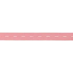 Picture of buttonhole elastic webbing - colour: rose - 20mm wide - 3m length