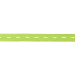 Picture of buttonhole elastic webbing - colour: lime - 20mm wide - 3m length