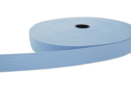 Picture of 20mm breites Gummiband aus Polyester - 25m Rolle - hellblau