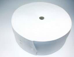 Picture of 60mm wide elastic strap made of polyester - 25m roll - white