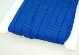 Picture of 3m flat cord made of cotton - 15mm wide - color: blue