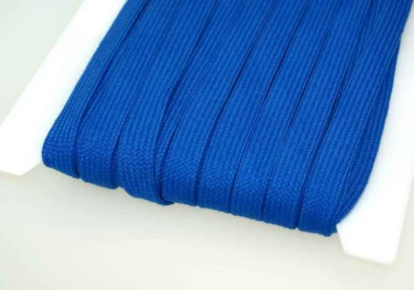 Picture of 3m flat cord made of cotton - 15mm wide - color: blue