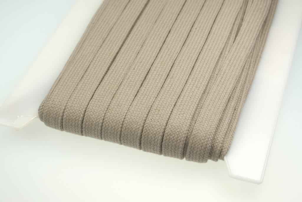 Picture of 3m flat cord made of cotton - 15mm wide - color: beige